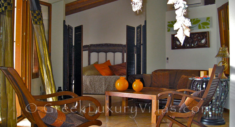 Sleeping sofa on ground floor