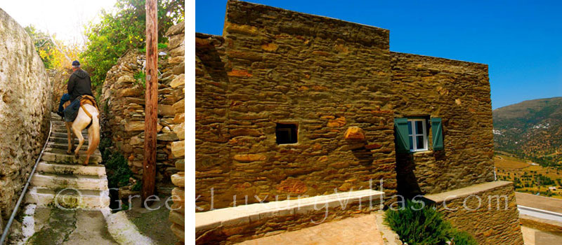 Traditional Villa in Andros from Outside