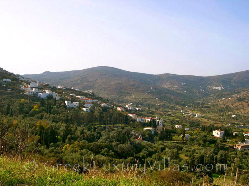 View From Traditional Villa in Andros