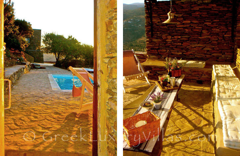 Relax by the Pool in Andros