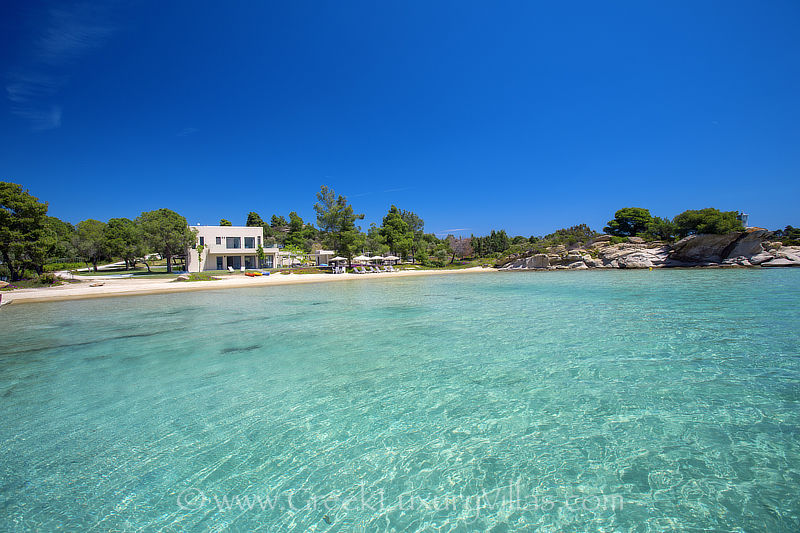 modern beachfront villa private island