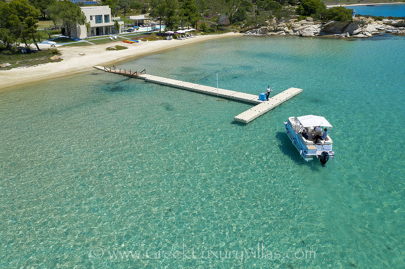 modern beachfront villa private island
