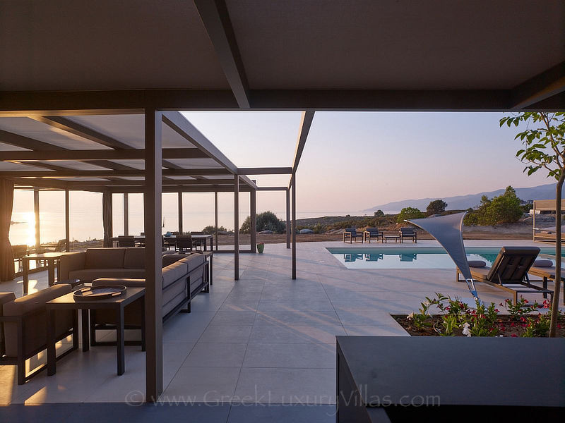 total privacy on exclusive island luxury villa sunset view