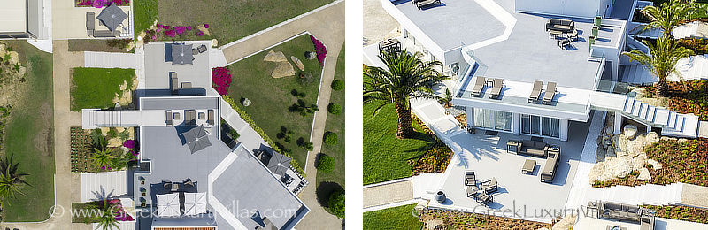 aerial photos exclusive luxury villa