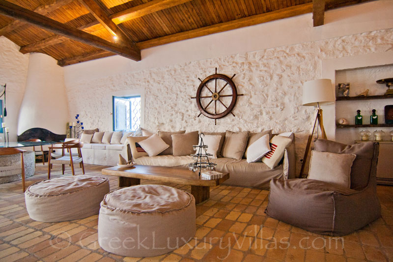 Corfu Waterfront Villa Lounge