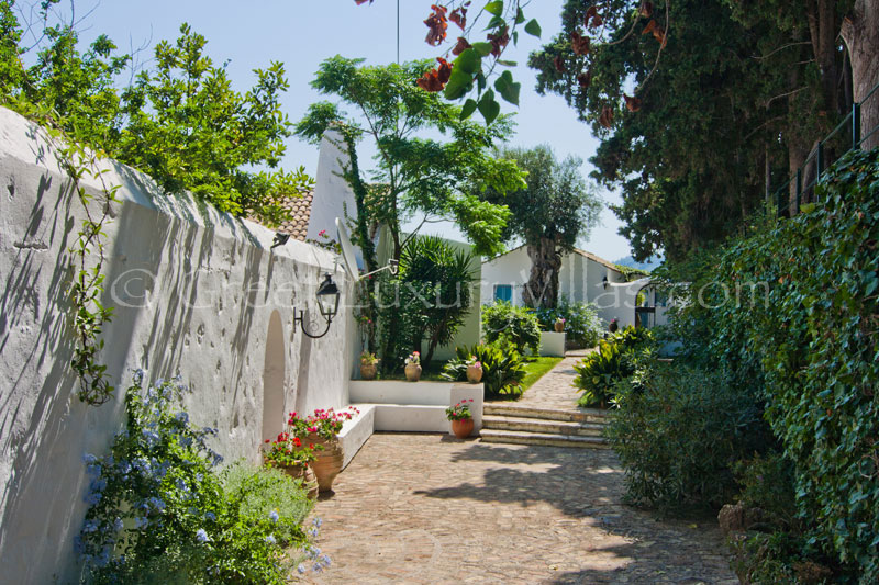 Courtyard of Private Villa in Corfu