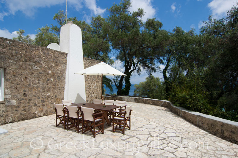 Outdoor Dining with Sea View Corfu