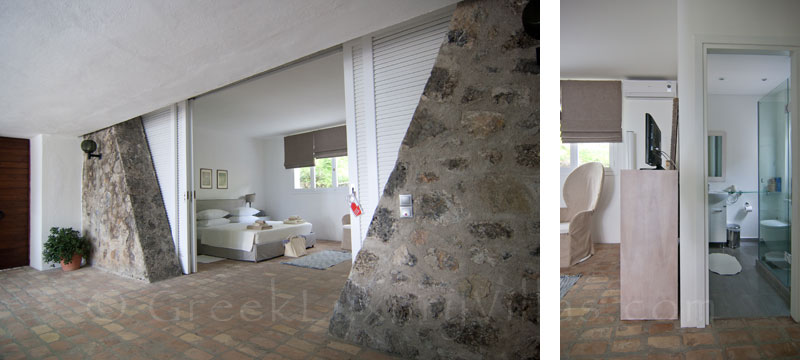 Bedroom en-suite Bathroom Villa Corfu