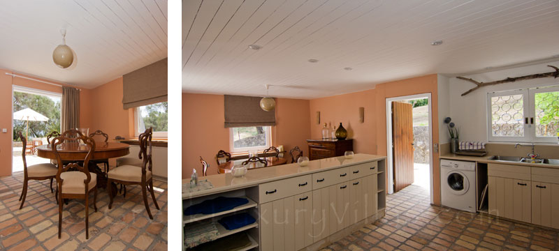 Kitchen Dining Olive Grove Villa