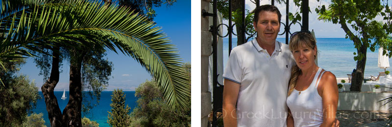 Staff Welcome at Villa Corfu Greece