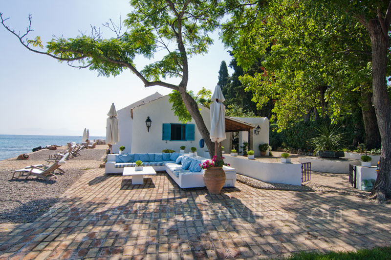 Outdoor Lounge on Seafront in Corfu