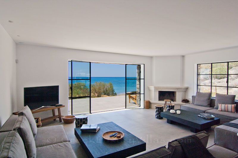 Seaview from the lounge of the luxury villa