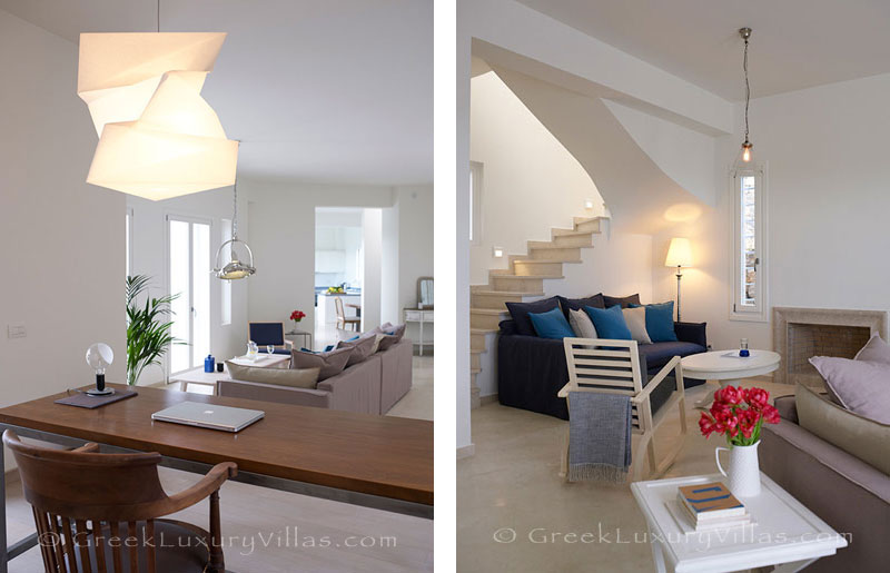 A modern villa with a pool in Elounda, Crete