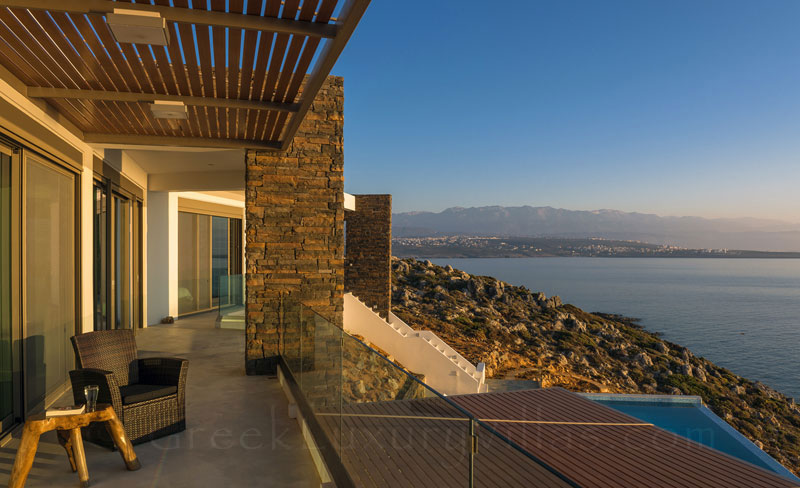 Seaview from the modern luxury villa