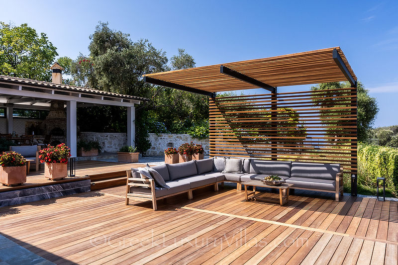 new lounge area overlooking Sivota bay