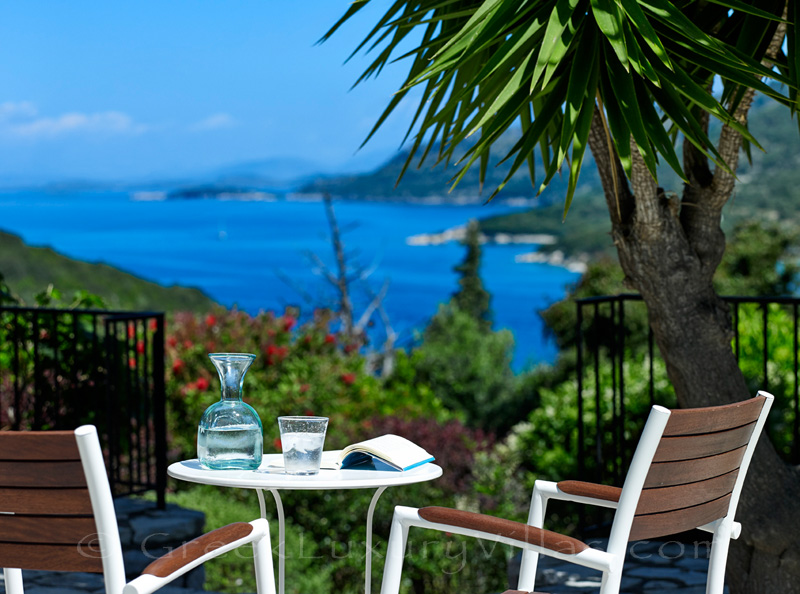 relaxing with sea view overlooking the bay