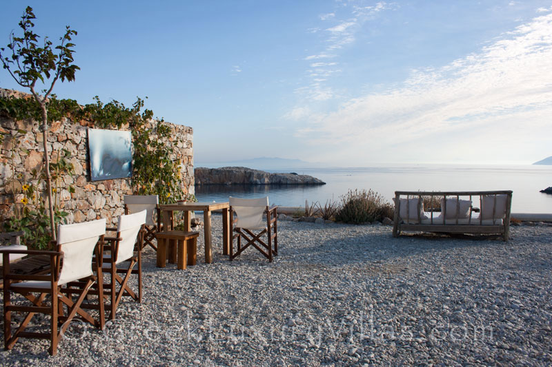 Sea view from the pool bar of Folegandros Villas