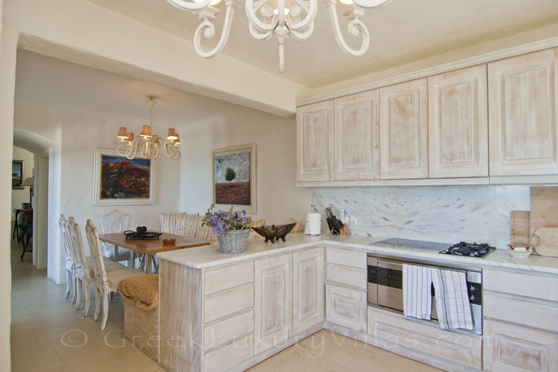 Kea luxurious private villa kitchen