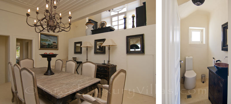 Kea luxury villa dining lounge