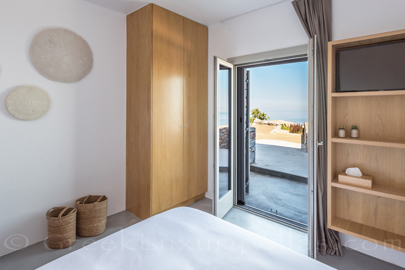 Bedroom with Ocean view in luxury villa with pool