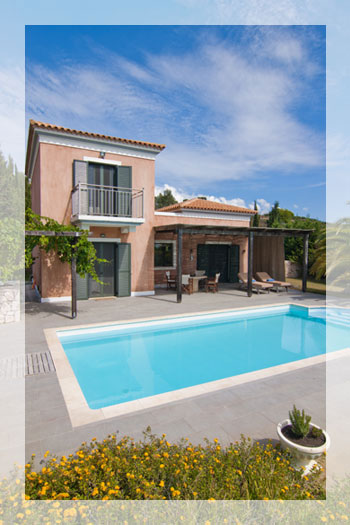 2 Modern Villas just 200 m from the beach in Kefalonia (4 Guests each)