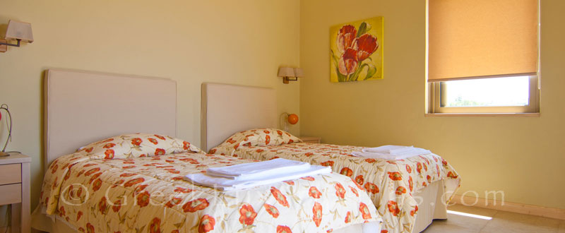 Single bedroom of the luxurious villa in Lefkas