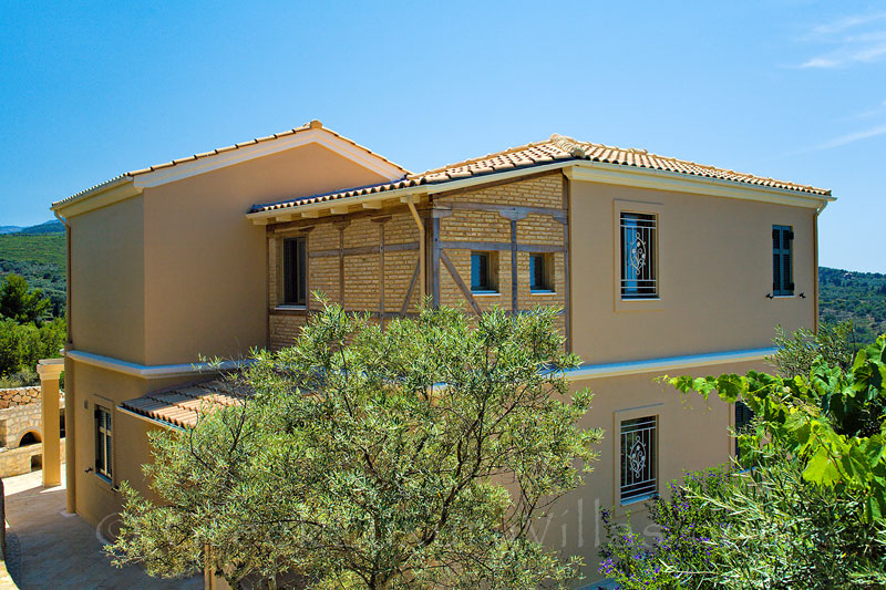 Seaview from the pool of the luxurious villa in Lefkas