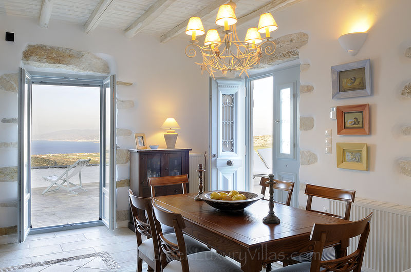 traditional villa with pool in Paros Greece