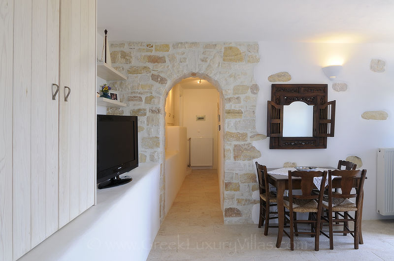 lounge of luxury villa in Paros Greece