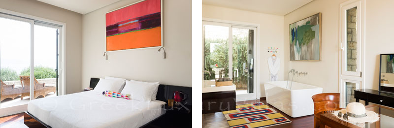 master suite with sea view villa on seafront