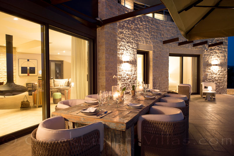 Gourmet dinner by professional chef at luxury villa Costa Navarino Gialova