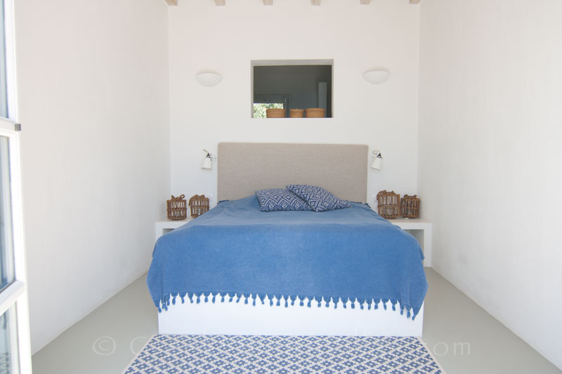 master bedroom exclusive waterfront villa Skiathos
