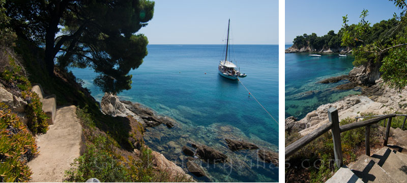 sea access from waterfront villa Skiathos