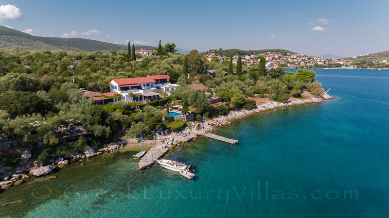 luxurious seafront villa with private beach boat chef butler