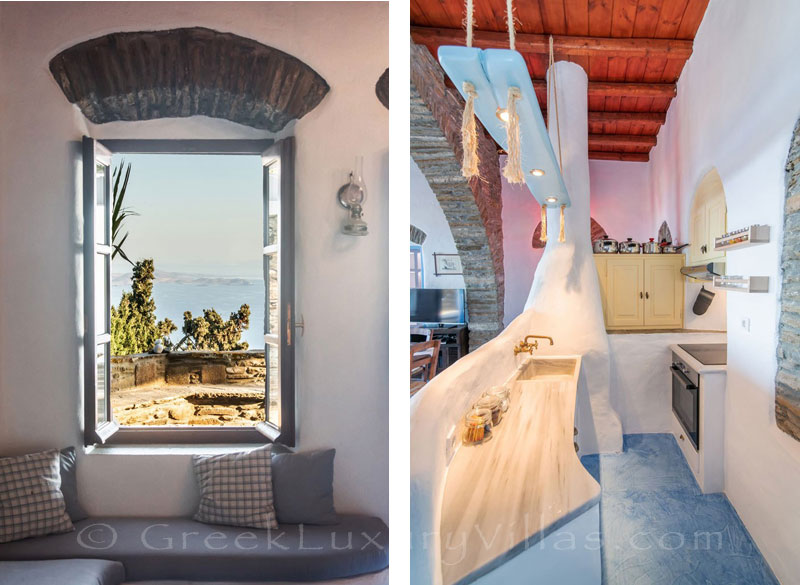 traditional villa in Tinos kitchen