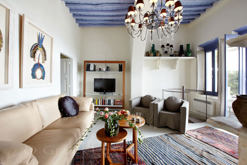 living room of exclusive traditional villain Tinos