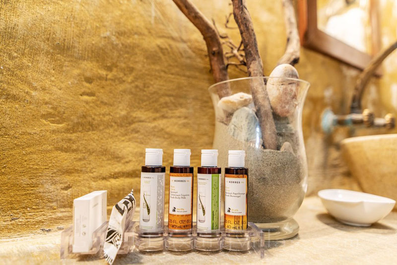 Bathroom of traditional villa on Tinos
