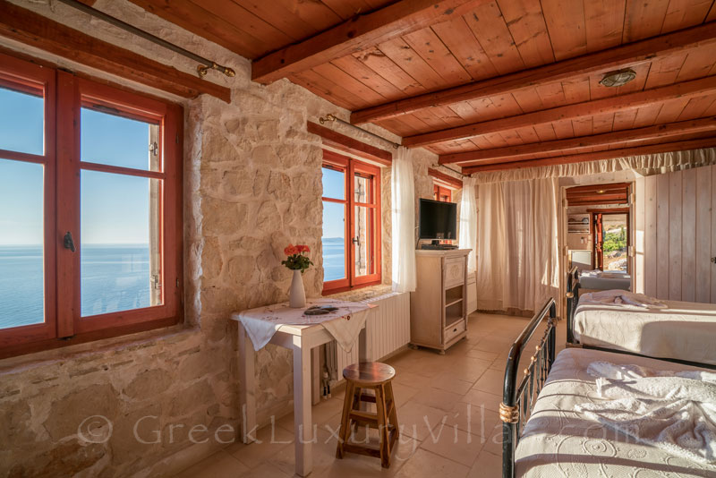 Another bedroom in a villa with a pool in Zakynthos